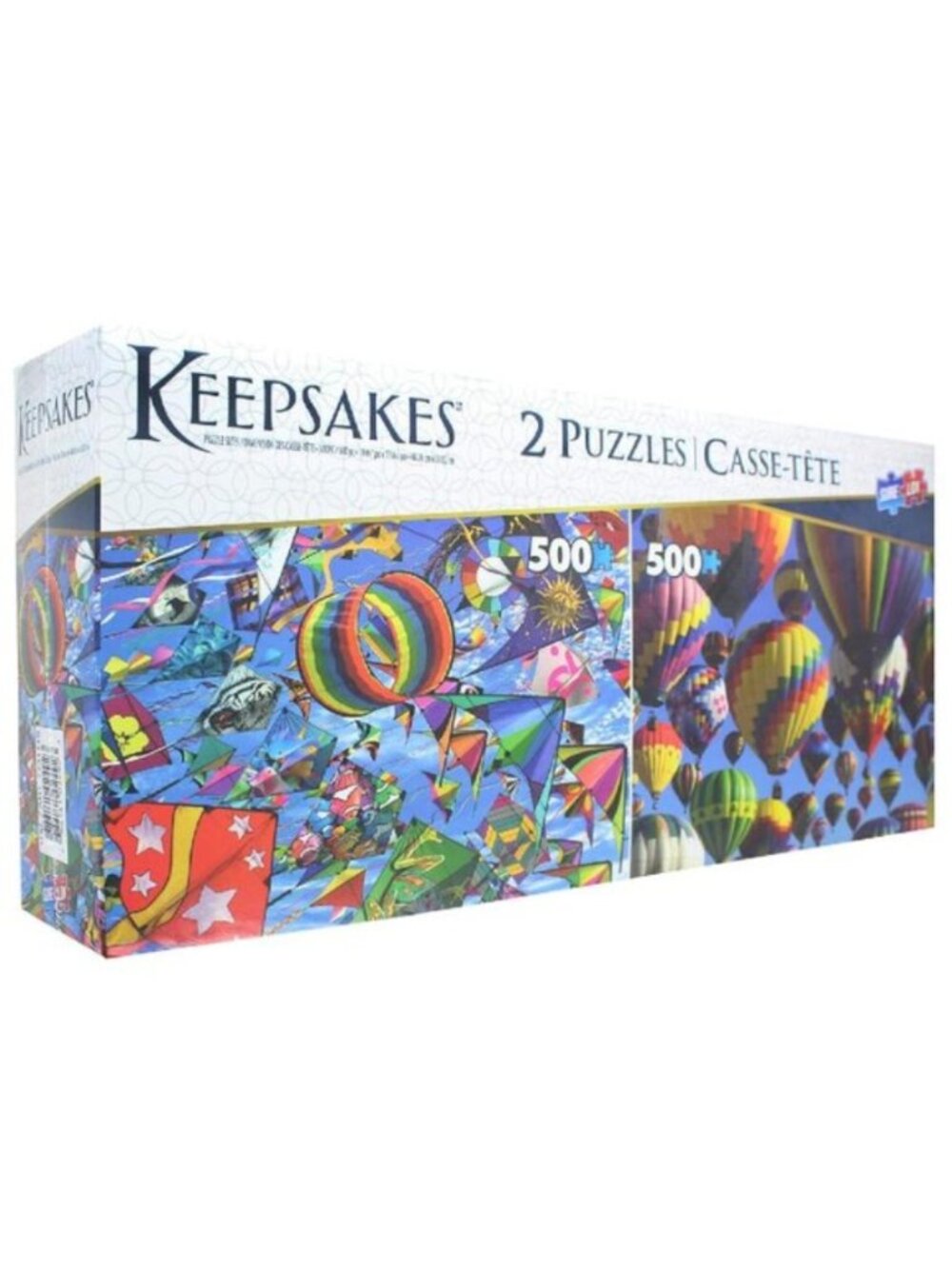 Set of 2 Keepsakes 500 Piece Puzzles | Ride The Wild Wind & Up up and away NWT